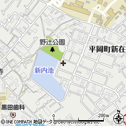 兵庫県加古川市平岡町新在家1958-93周辺の地図
