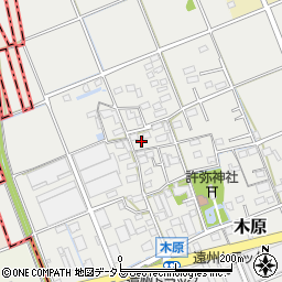 静岡県袋井市木原236周辺の地図