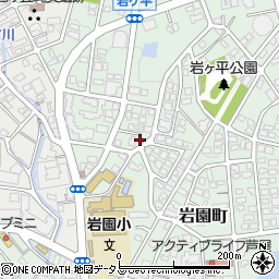 兵庫県芦屋市岩園町24-19周辺の地図
