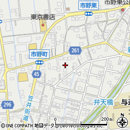 静岡県浜松市中央区市野町1486周辺の地図