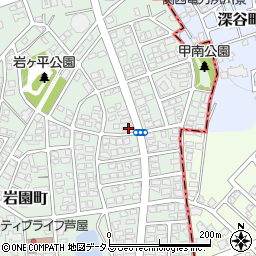 兵庫県芦屋市岩園町20-28周辺の地図
