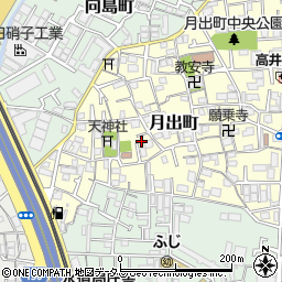 大阪府門真市月出町20周辺の地図