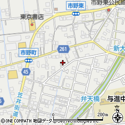 静岡県浜松市中央区市野町1481周辺の地図