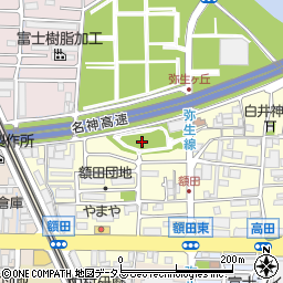 額田公園周辺の地図