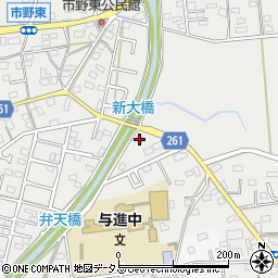 静岡県浜松市中央区市野町1362周辺の地図