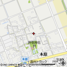 静岡県袋井市木原263周辺の地図