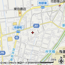 静岡県浜松市中央区市野町1482周辺の地図