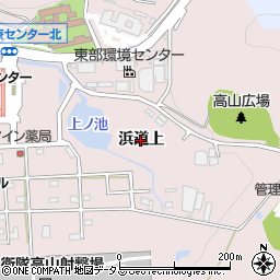 愛知県豊橋市飯村町（浜道上）周辺の地図