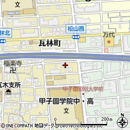 松井文化　東棟周辺の地図