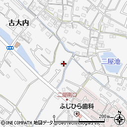 兵庫県加古川市野口町古大内33周辺の地図