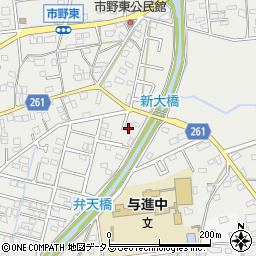 静岡県浜松市中央区市野町1456周辺の地図