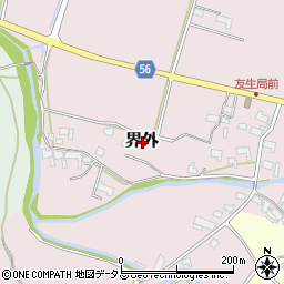三重県伊賀市界外周辺の地図
