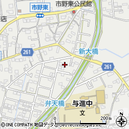 静岡県浜松市中央区市野町1455周辺の地図