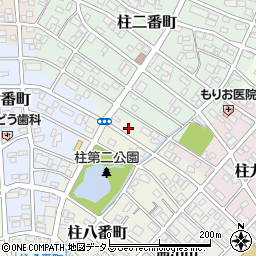 愛知県豊橋市柱八番町11周辺の地図