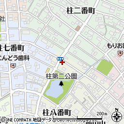 愛知県豊橋市柱八番町21周辺の地図
