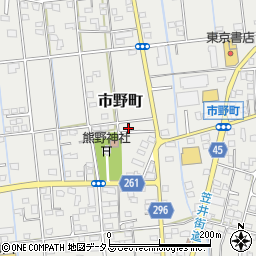 静岡県浜松市中央区市野町2304周辺の地図