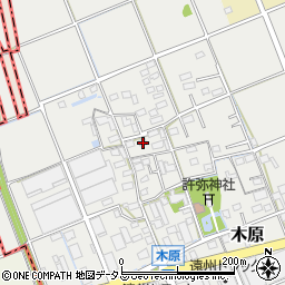 静岡県袋井市木原237-4周辺の地図