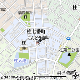 愛知県豊橋市柱七番町92周辺の地図