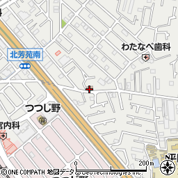 加古川北芳苑郵便局周辺の地図