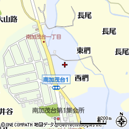 京都府木津川市加茂町美浪椚周辺の地図