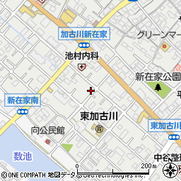 兵庫県加古川市平岡町新在家405-8周辺の地図