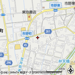 静岡県浜松市中央区市野町1540周辺の地図