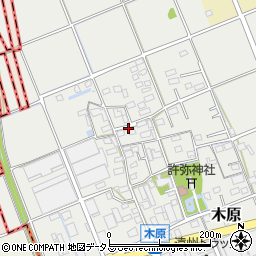 静岡県袋井市木原237-3周辺の地図