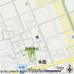 静岡県袋井市木原294-2周辺の地図