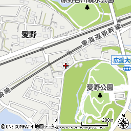 静岡県袋井市愛野2467-2周辺の地図
