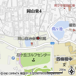 大阪府四條畷市岡山138-3周辺の地図