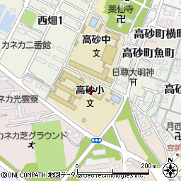 兵庫県高砂市高砂町大工町周辺の地図