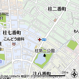 愛知県豊橋市柱八番町17周辺の地図