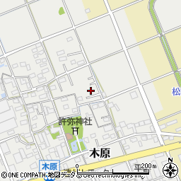 静岡県袋井市木原295周辺の地図