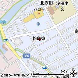 愛知県豊橋市牟呂町松島東周辺の地図