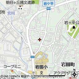 兵庫県芦屋市岩園町25-22周辺の地図