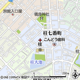 愛知県豊橋市柱七番町122周辺の地図