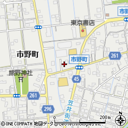 静岡県浜松市中央区市野町1630周辺の地図