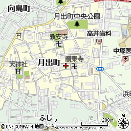 大阪府門真市月出町13周辺の地図