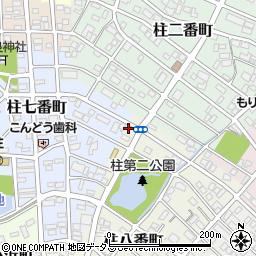 愛知県豊橋市柱八番町16周辺の地図