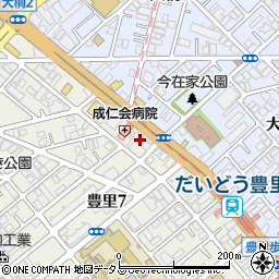洋服の青山東淀川店周辺の地図