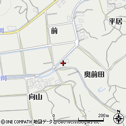 愛知県南知多町（知多郡）内海（奥前田）周辺の地図