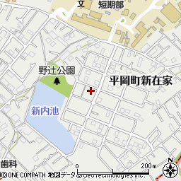 兵庫県加古川市平岡町新在家2066-90周辺の地図