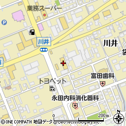 カースタレンタカー袋井店周辺の地図
