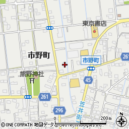 静岡県浜松市中央区市野町1636周辺の地図