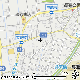 静岡県浜松市中央区市野町1483周辺の地図