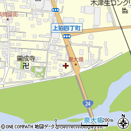 京都府木津川市山城町上狛東下周辺の地図