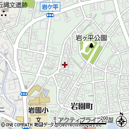 兵庫県芦屋市岩園町22-14周辺の地図