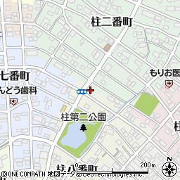 愛知県豊橋市柱八番町13周辺の地図