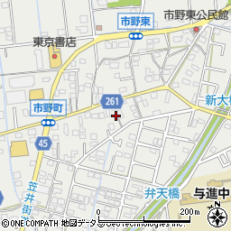 静岡県浜松市中央区市野町1478周辺の地図