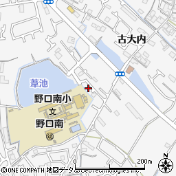 兵庫県加古川市野口町古大内253周辺の地図